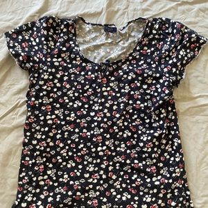 CHAPS floral 1X blouse